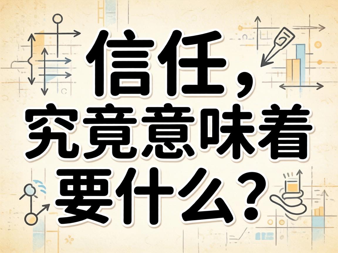 信任，究竟意味着什么？