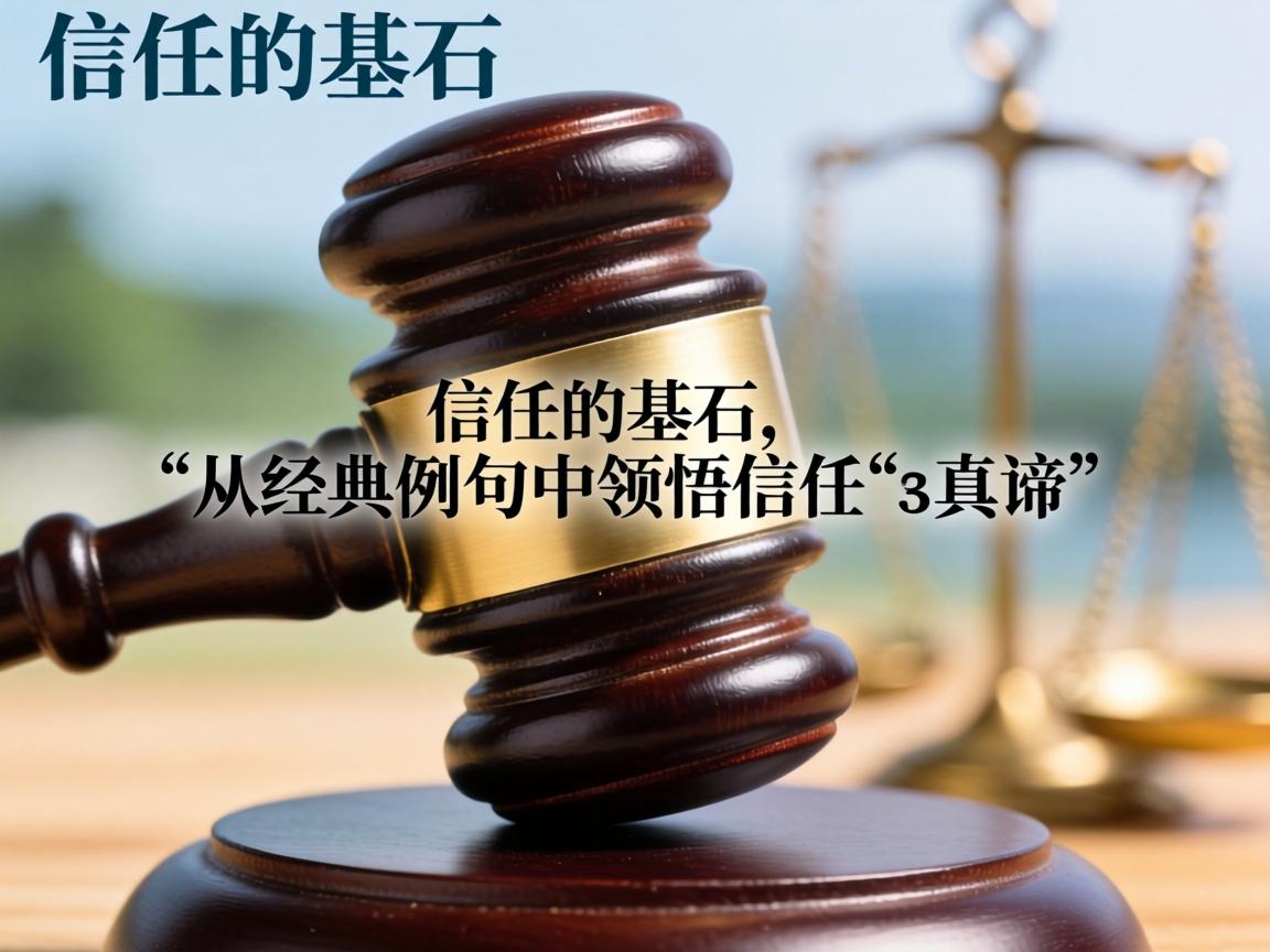 信任的基石，从经典例句中领悟信任的真谛