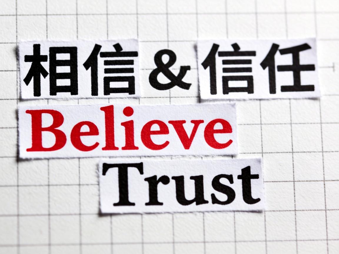 相信与信任之间，Believe和Trust的微妙差异